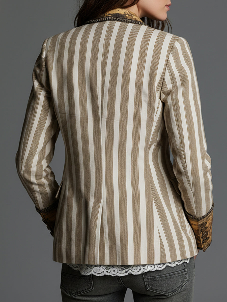 Dorotea · Blazer de rayas de inspiración bohemia · Imagen 3