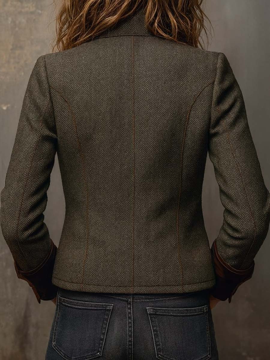 Tersilla · Chaqueta de espiga en verde oliva · Imagen 3