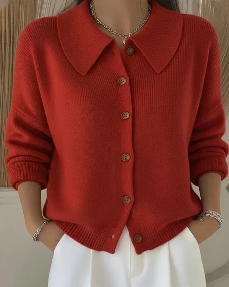 Vega · Cárdigan de punto con cuello camisero · Imagen 5