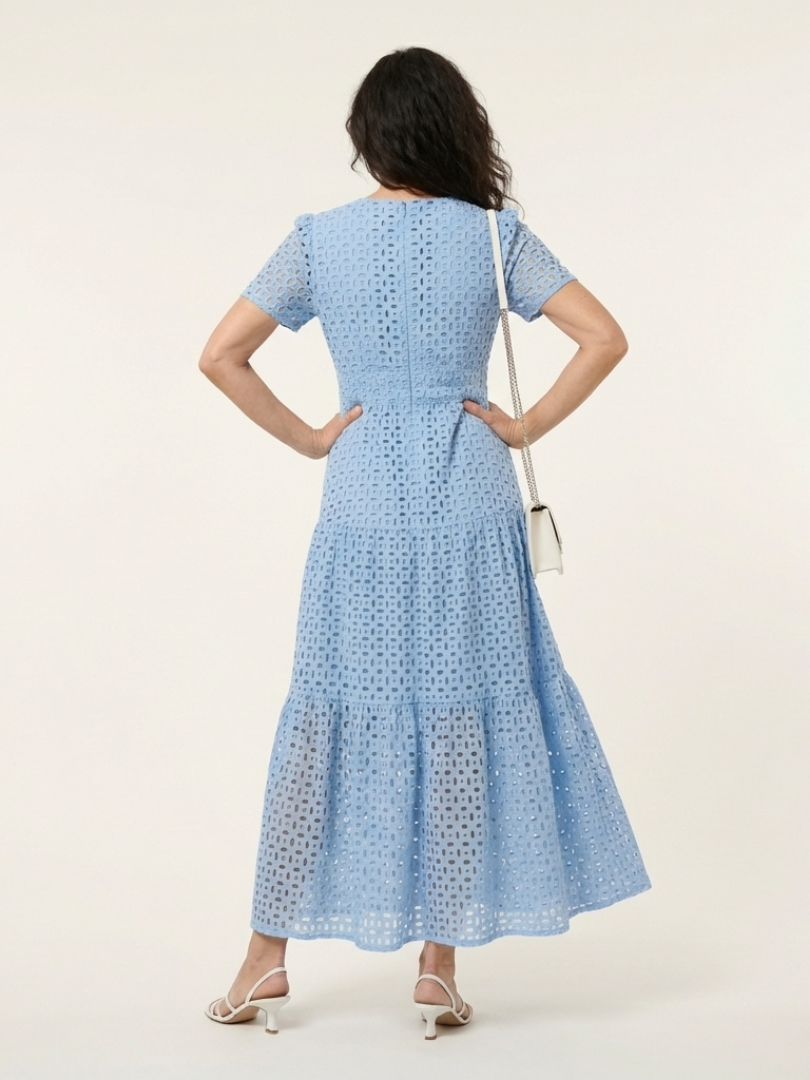 Ana · Vestido midi de manga corta y volantes · Imagen 4