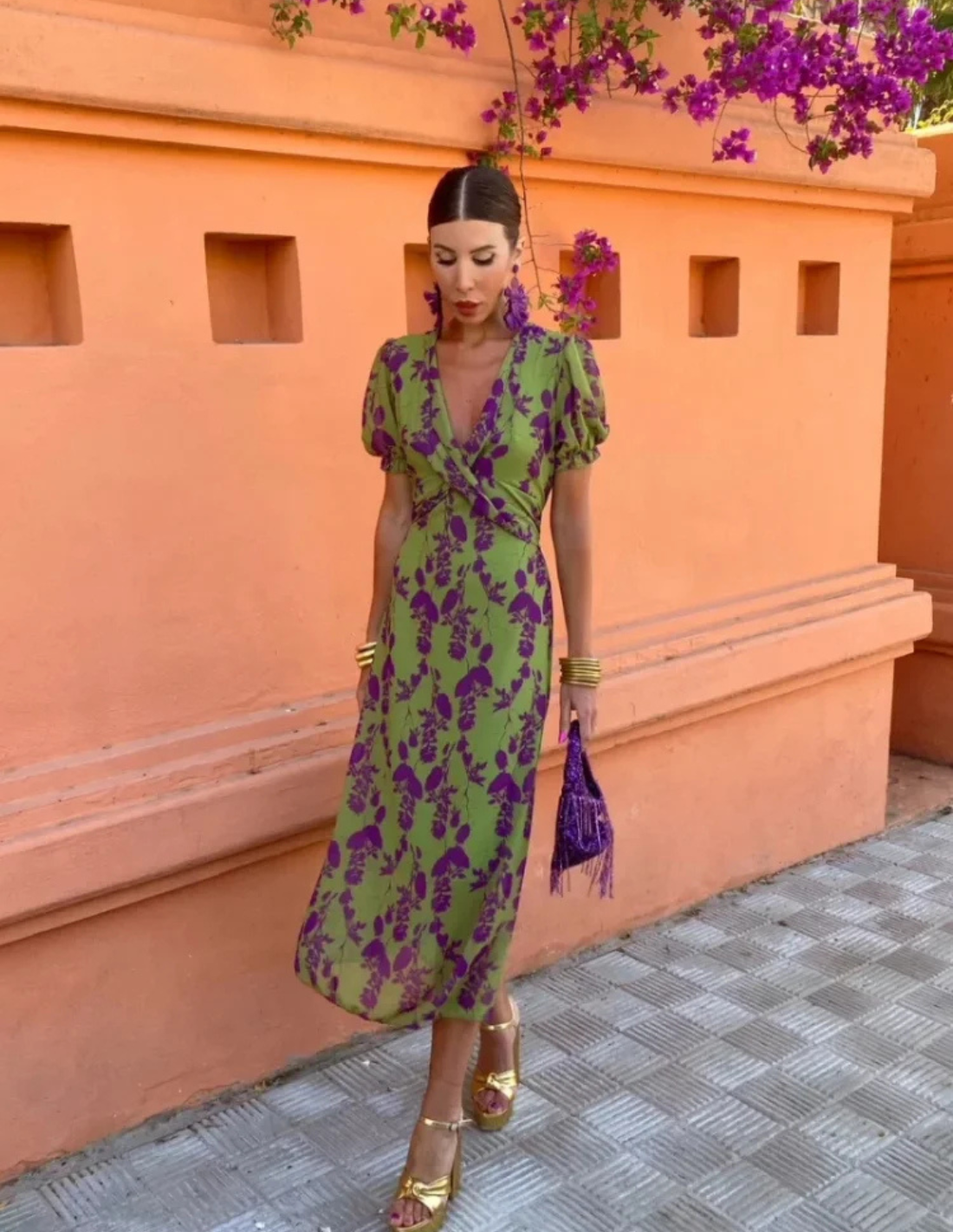 Ludovica · Vestido floral de caída fluida · Imagen 5