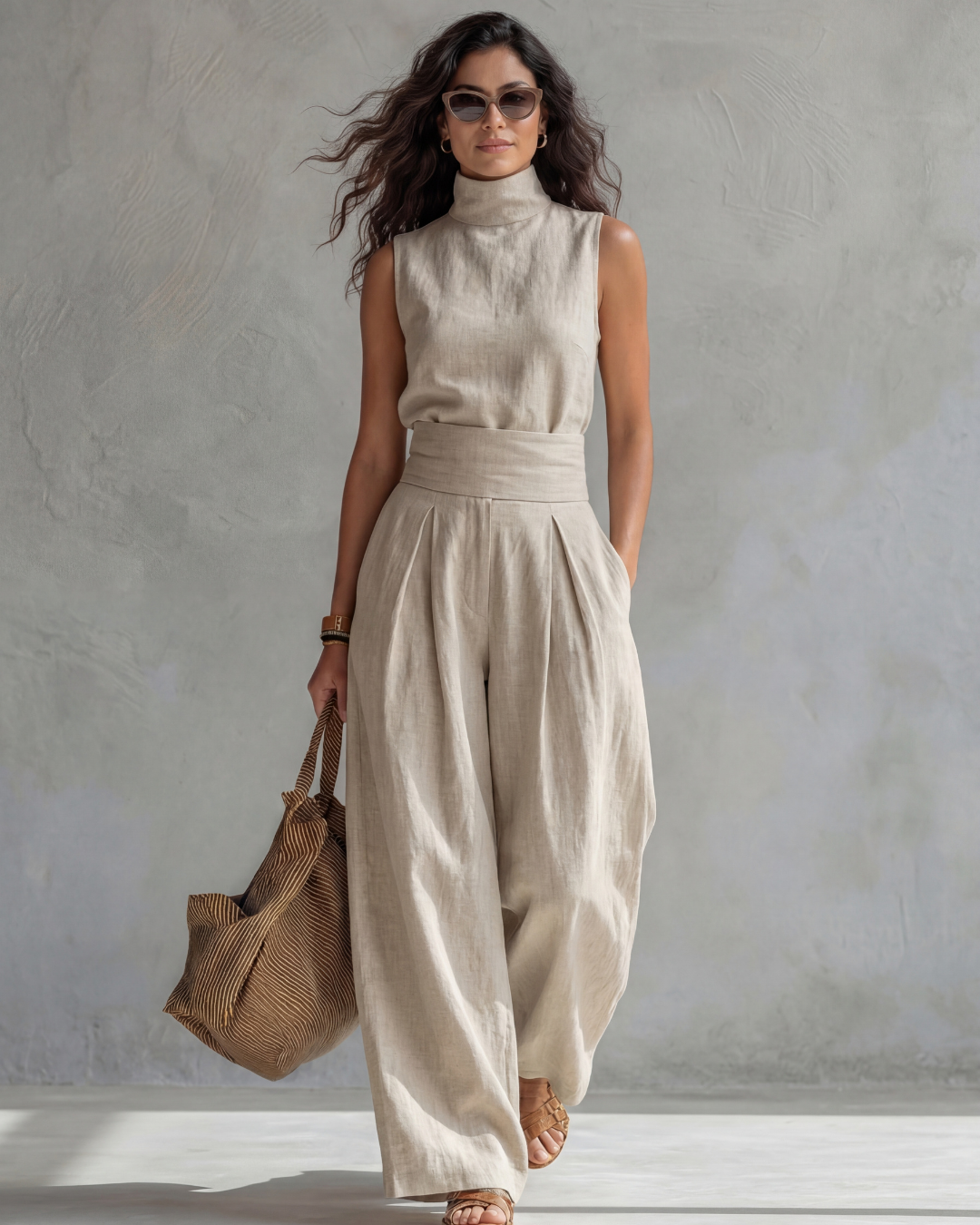 Maria · Conjunto de top y pantalón amplio · Imagen 1