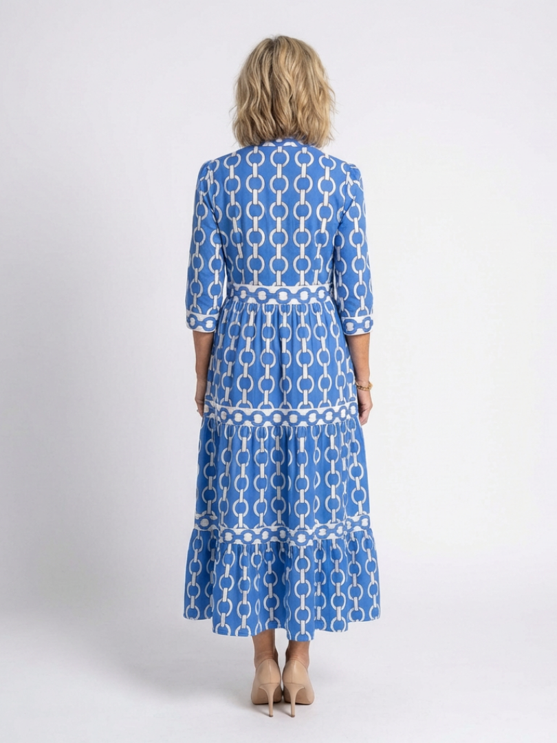 Martina · Vestido midi con estampado de cadenas · Imagen 3