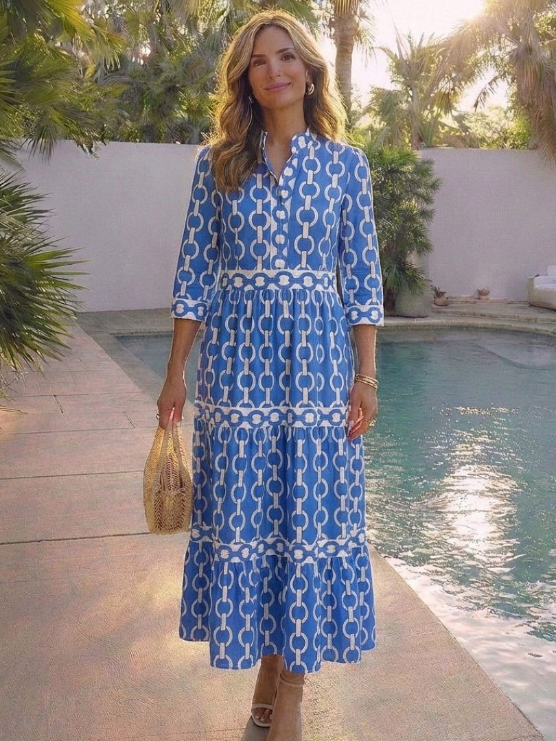 Martina · Vestido midi con estampado de cadenas · Imagen 6