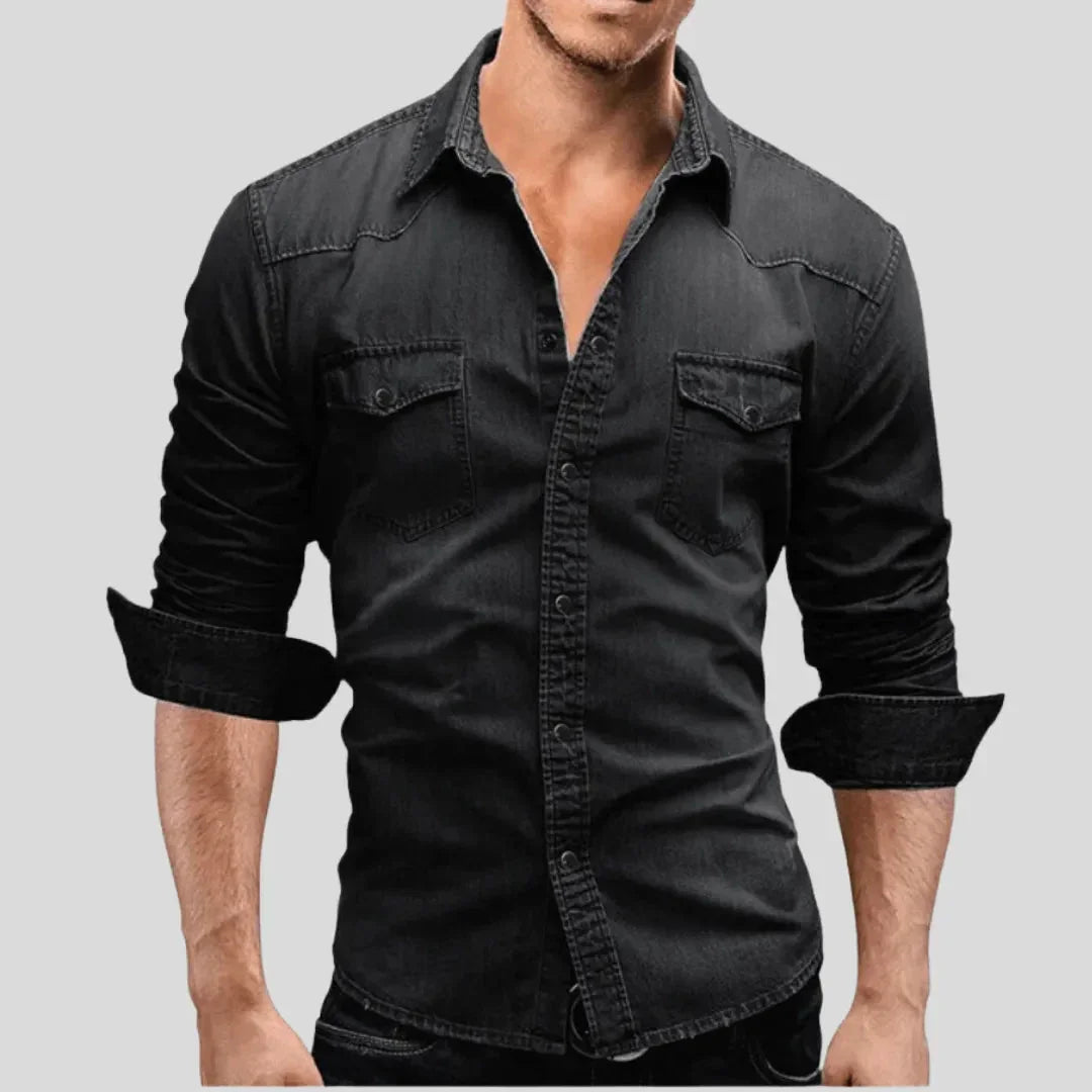 Marino · Camisa vaquera de manga larga · Imagen 4