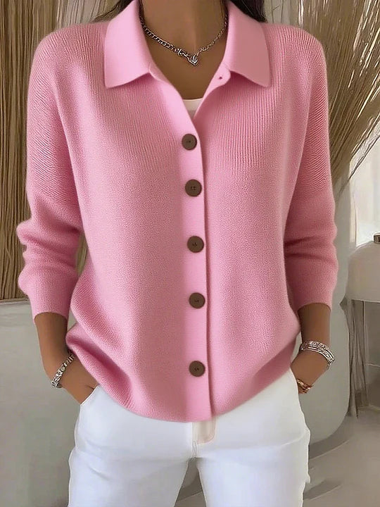Josefina · Cárdigan de punto con cuello y botones · Imagen 2