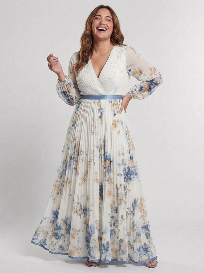 Sofía · Vestido largo floral de manga larga · Imagen 4