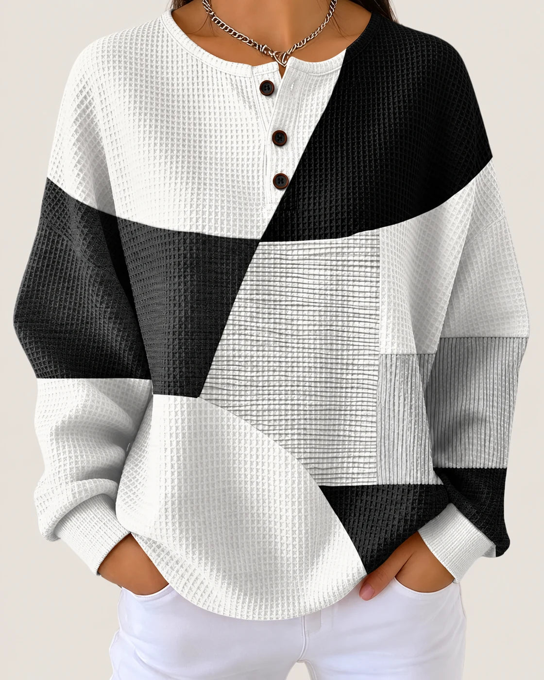 Consuelo · Camiseta de textura gofrada y doble capa