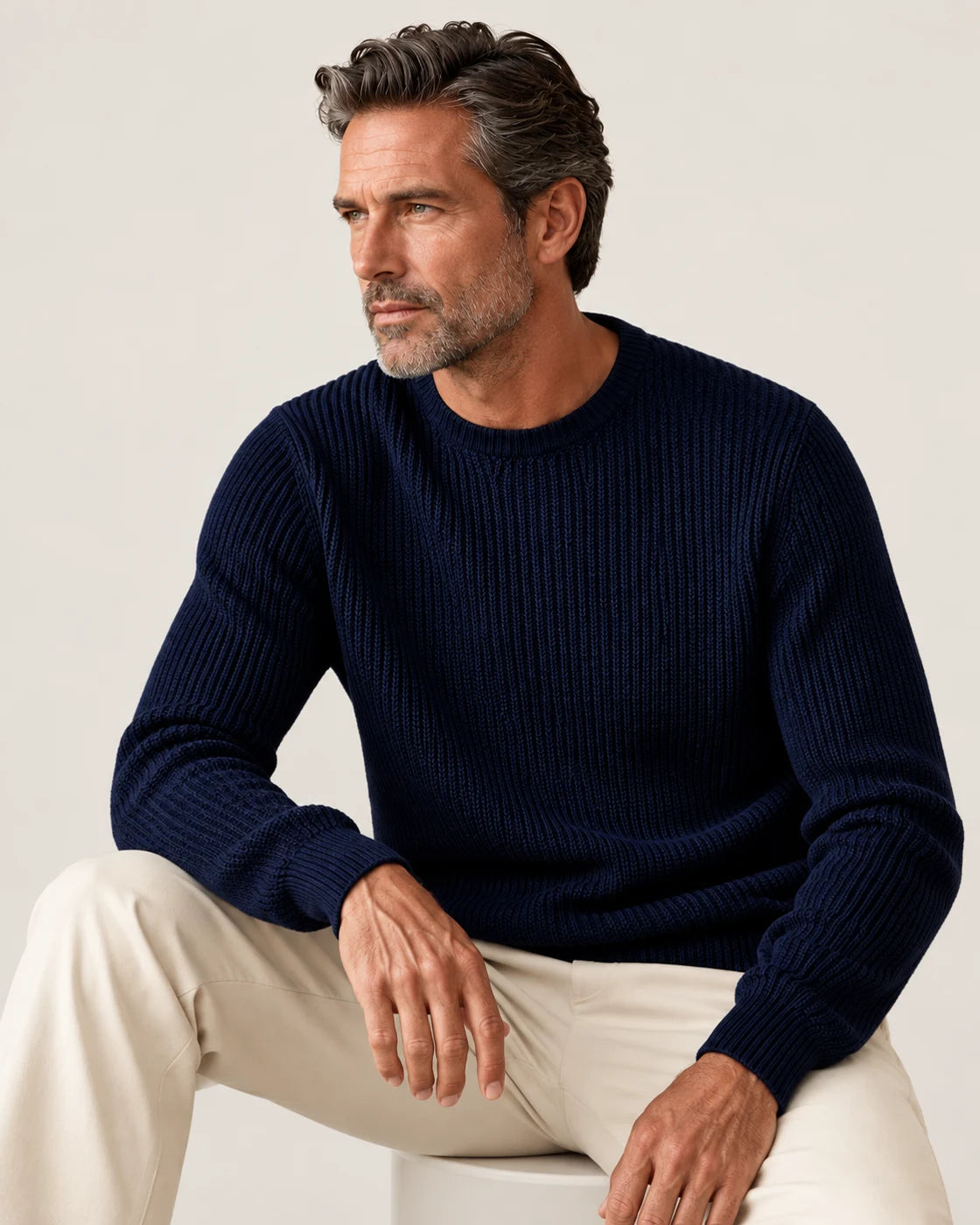 Vittorio · Jersey de cuello redondo y manga larga