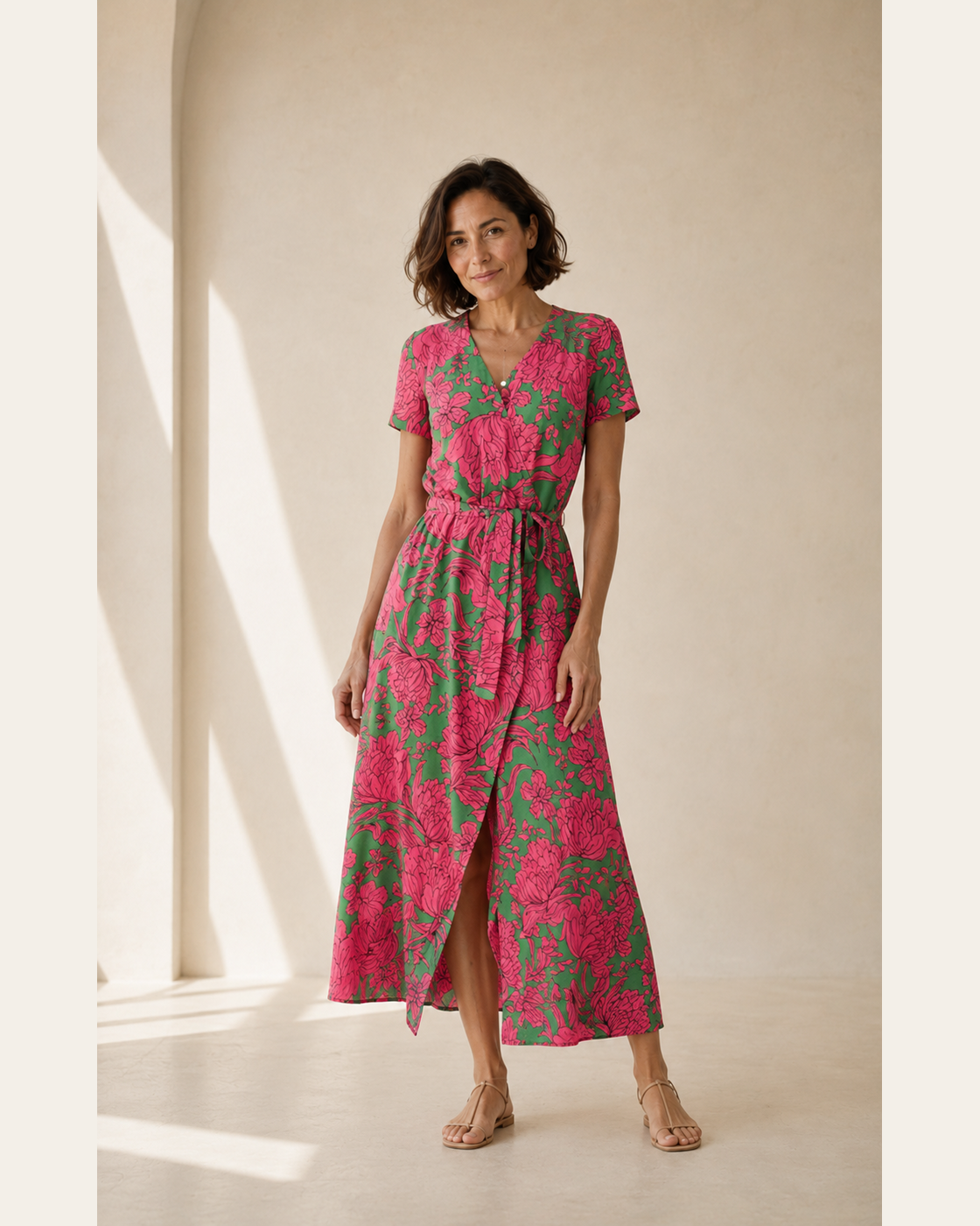 Bianca · Vestido midi de caída fluida · Imagen 1