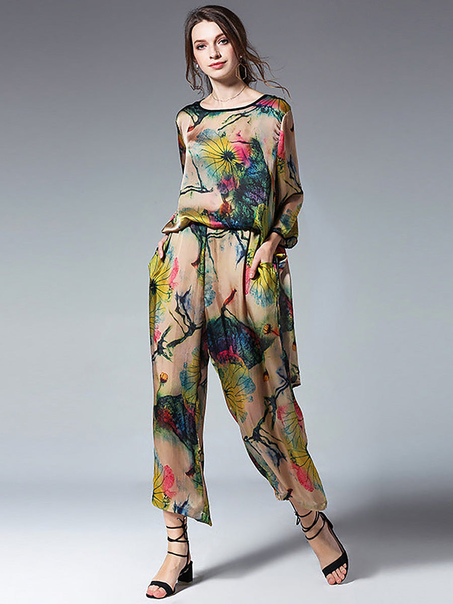 Fiorella · Conjunto floral de corte relajado · Imagen 3