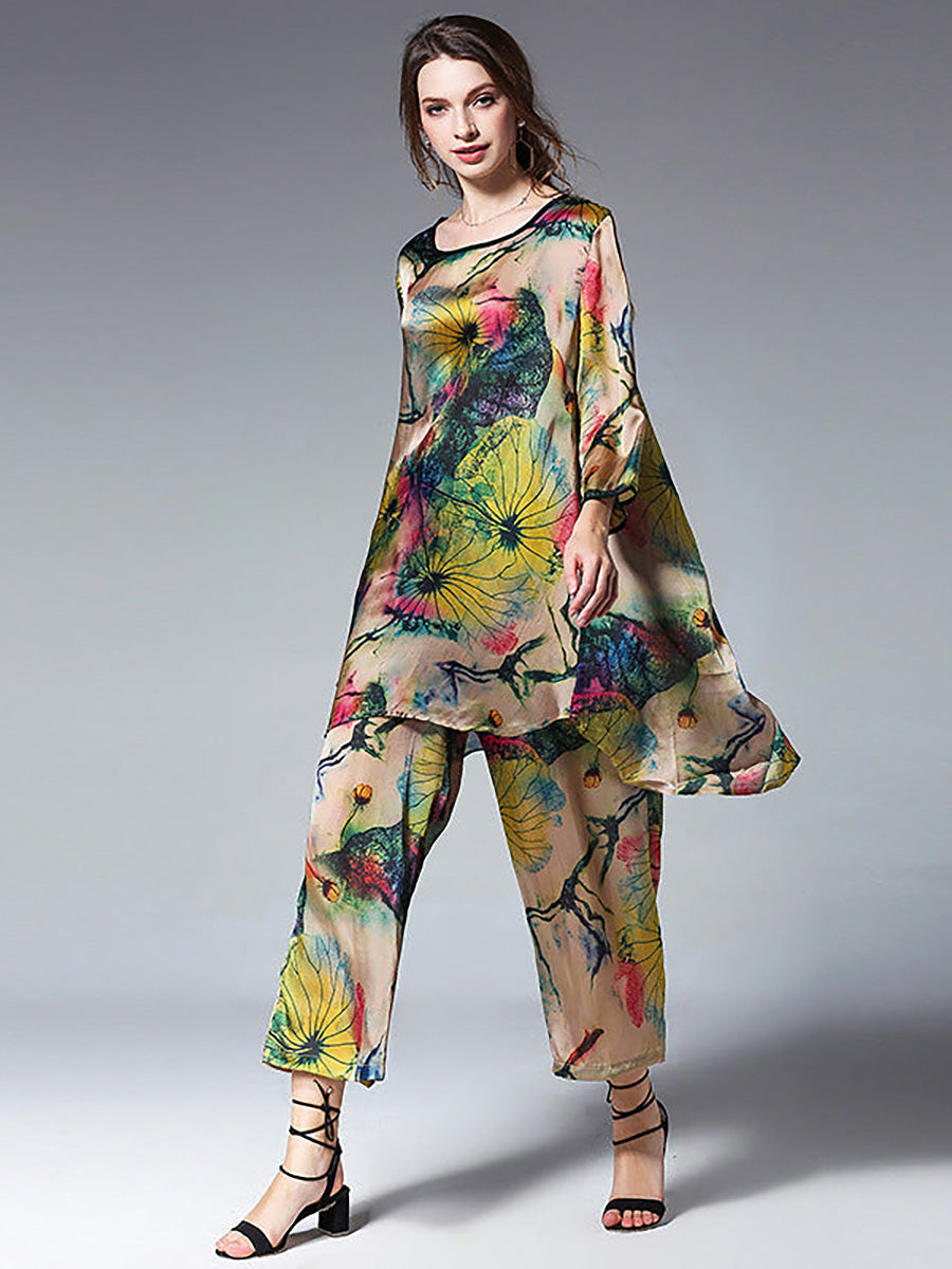 Fiorella · Conjunto floral de corte relajado · Imagen 4