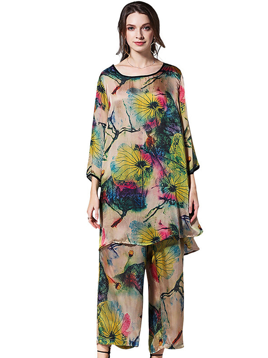 Fiorella · Conjunto floral de corte relajado · Imagen 6