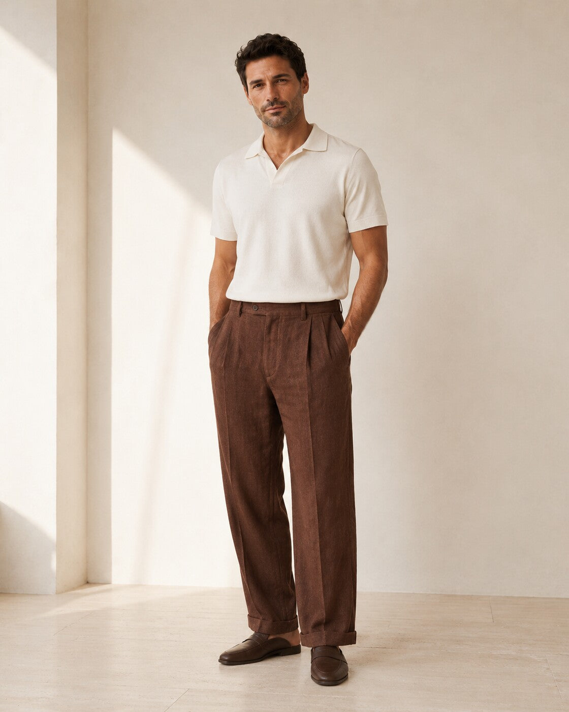 Leonardo · Pantalón ligero de corte relajado · Imagen 1
