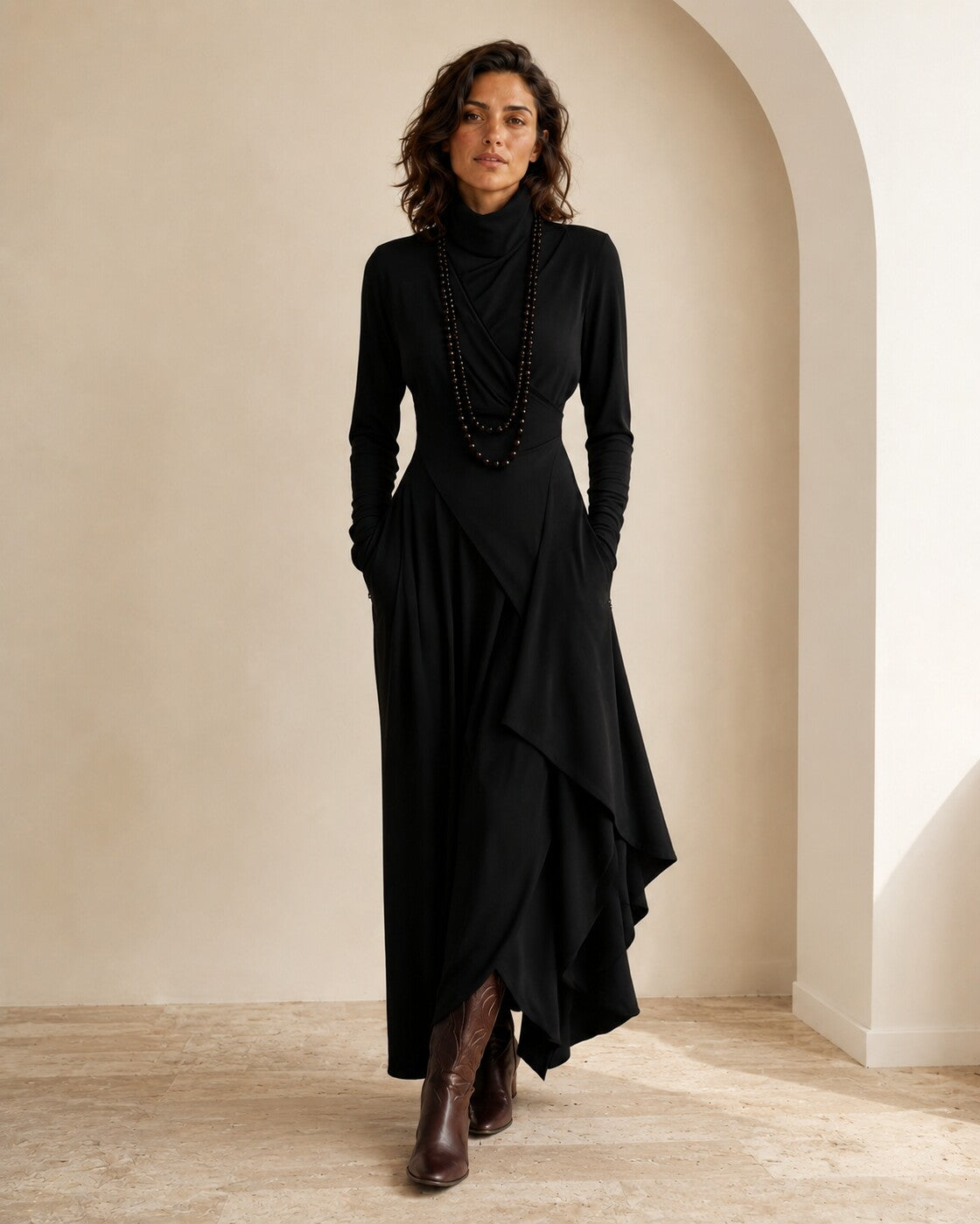 Olimpia · Vestido de líneas fluidas · Imagen 1