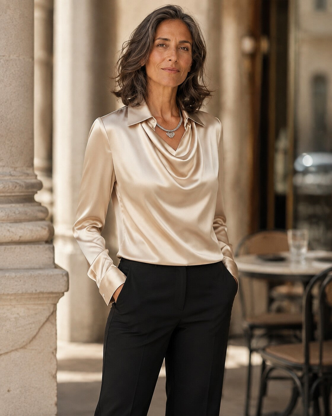 Zaira · Blusa satinada · Imagen 1