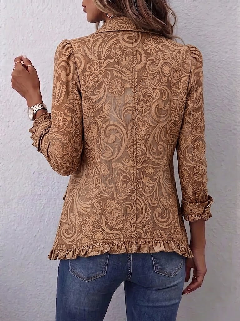 Concepción · Chaqueta floral vintage con volantes · Imagen 2
