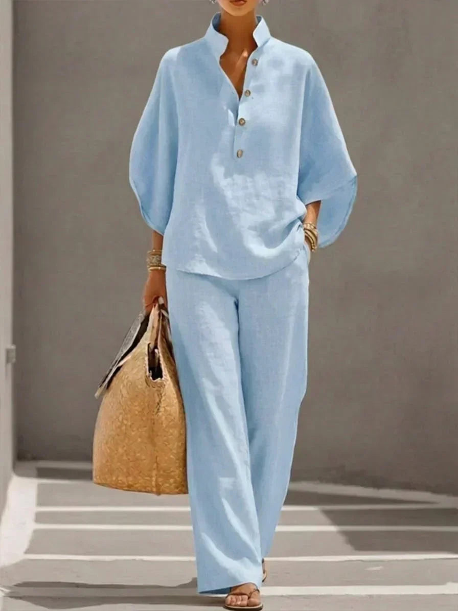 Maribel · Conjunto de manga murciélago y pantalón amplio · Imagen 3