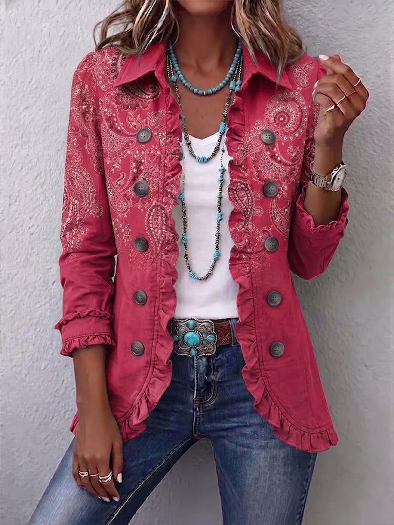 Adoración · Chaqueta rosa con volantes · Imagen 1