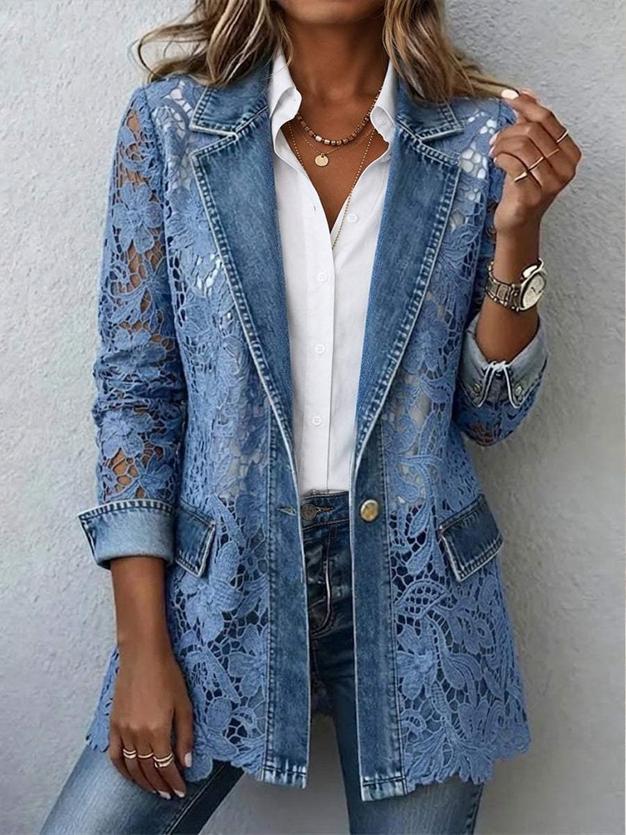 Alicia · Blazer con encaje floral · Imagen 1