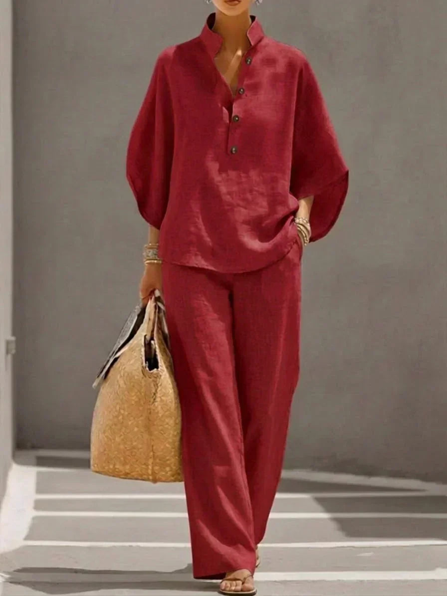 Maribel · Conjunto de manga murciélago y pantalón amplio · Imagen 6