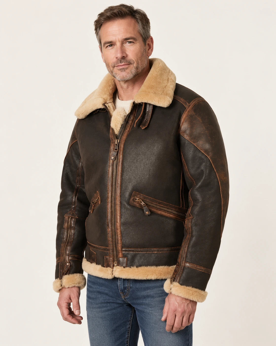 Sergio, chaqueta de aviador de la selección de invierno Elionara