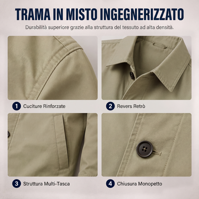 Amedeo · Gabardina urbana de corte medio · Imagen 8