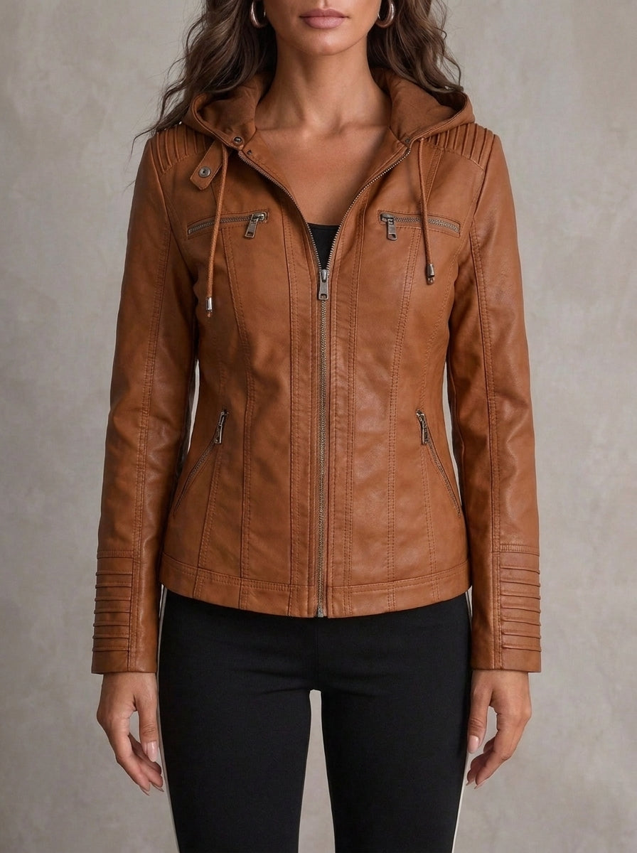 Flavia · Chaqueta con capucha y detalles acanalados · Imagen 1