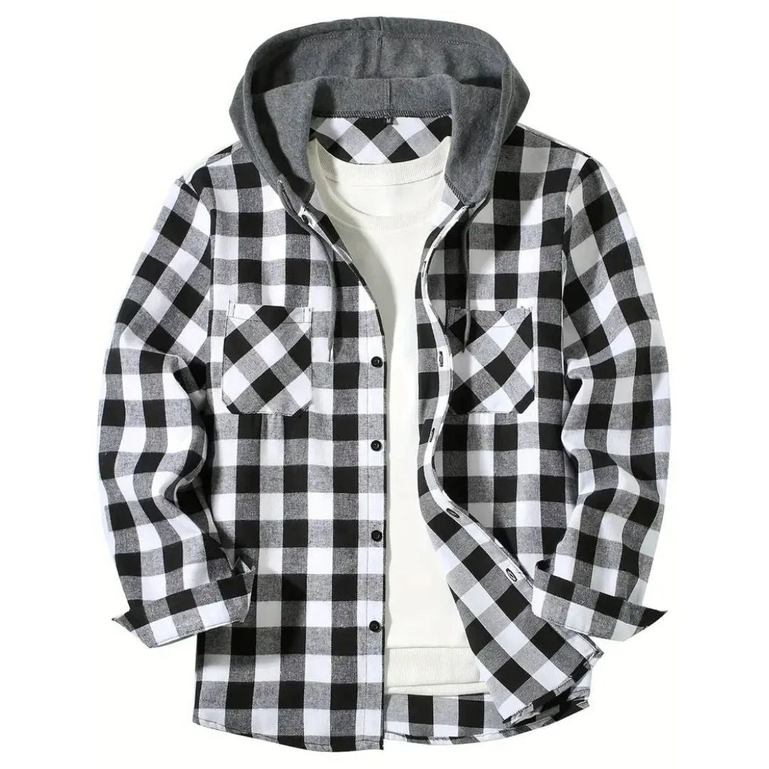 Tiziano · Chaqueta de cuadros con capucha · Imagen 8