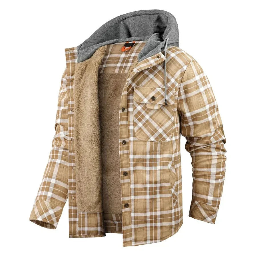 Silvio · Chaqueta de cuadros con capucha a contraste · Imagen 3