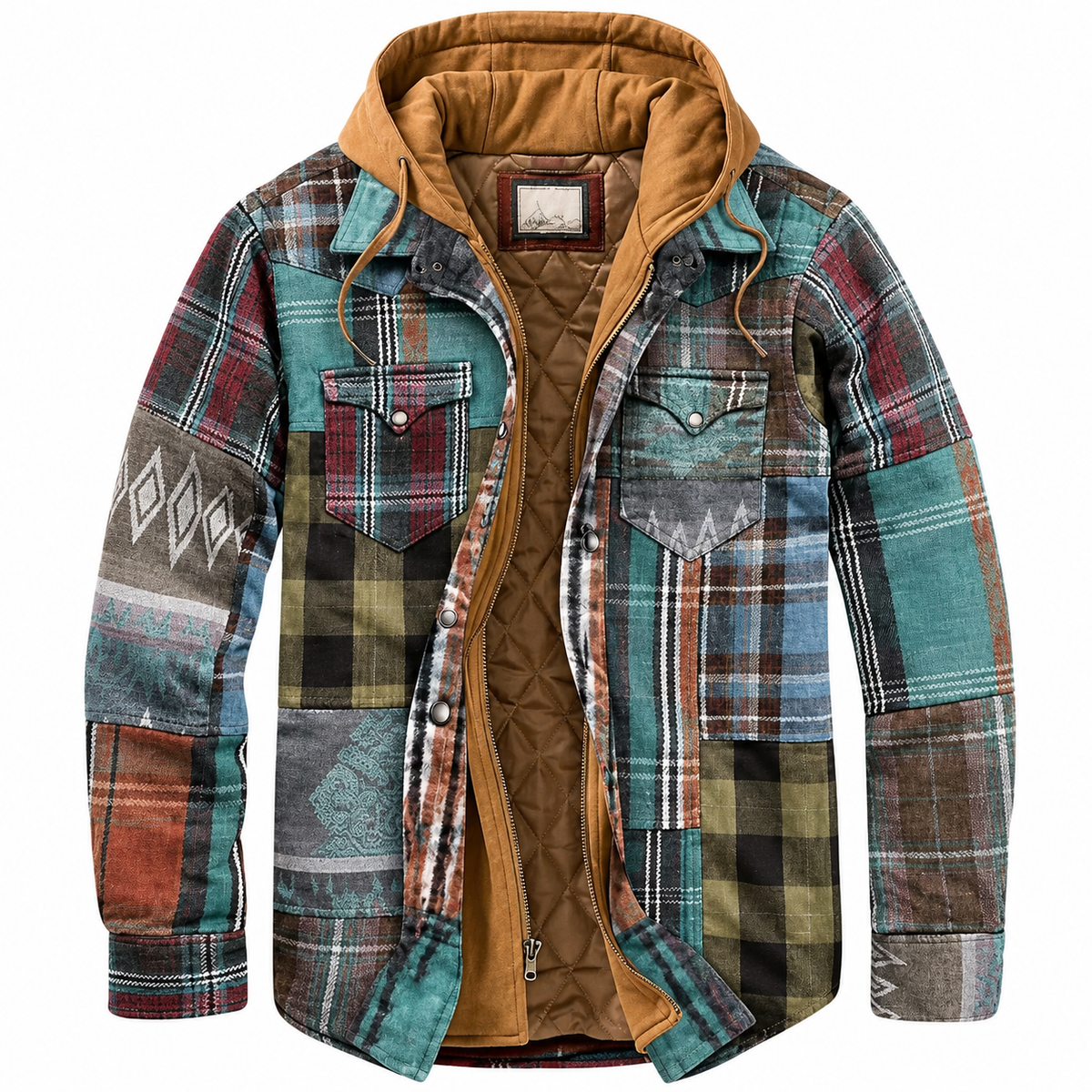 Alvise · Chaqueta de cuadros con capucha · Imagen 2