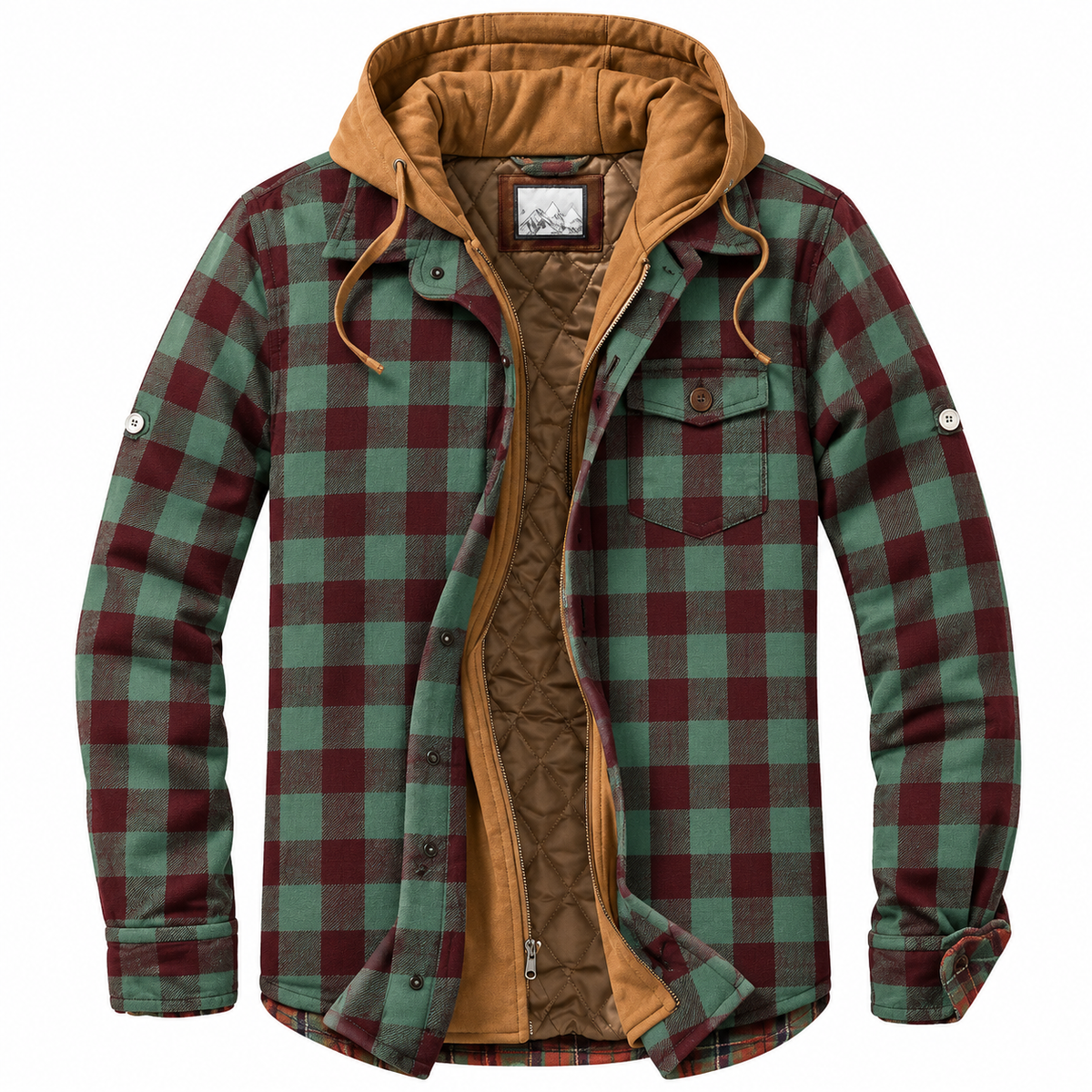 Alvise · Chaqueta de cuadros con capucha · Imagen 4