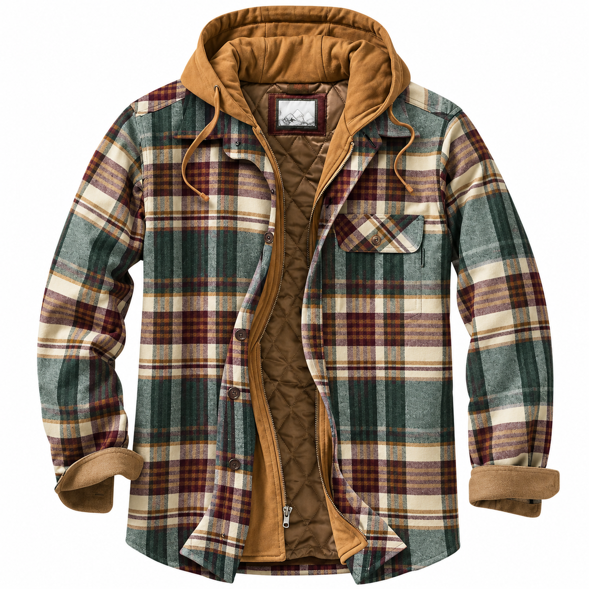 Alvise · Chaqueta de cuadros con capucha · Imagen 5