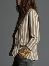 Dorotea · Blazer de rayas de inspiración bohemia · Imagen 2