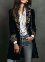 Vivia · Blazer negra con motivo barroco · Imagen 1
