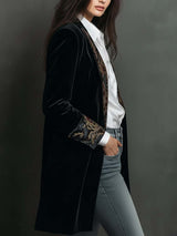 Vivia · Blazer negra con motivo barroco · Imagen 3