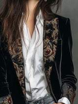 Vivia · Blazer negra con motivo barroco · Imagen 5