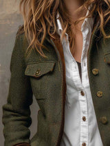Tersilla · Chaqueta de espiga en verde oliva · Imagen 4