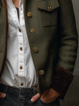 Tersilla · Chaqueta de espiga en verde oliva · Imagen 7