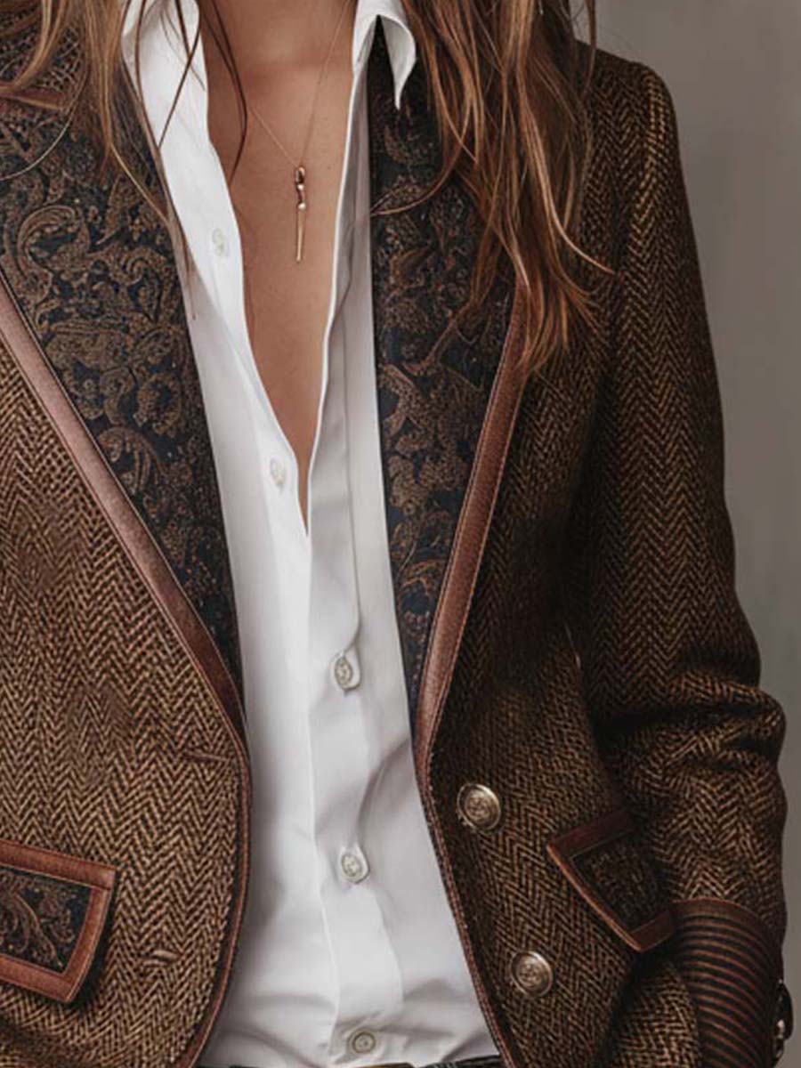 Iole · Blazer de espiga con paneles · Imagen 7