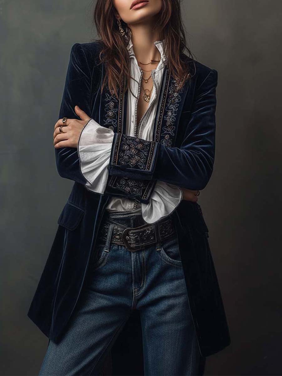 Zelinda · Chaqueta larga bordada · Imagen 2