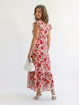 Lila · Vestido midi floral con volantes · Imagen 7
