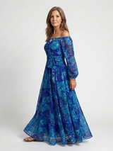 Chloe · Vestido largo floral con hombros descubiertos · Imagen 2