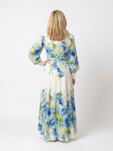 Leila · Vestido largo floral con botones delanteros · Imagen 2