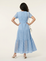 Ana · Vestido midi de manga corta y volantes · Imagen 4