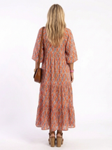 Chiara · Vestido midi de capas y estampado geométrico · Imagen 4