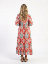 Zoe · Vestido midi paisley de cuello en V · Imagen 4