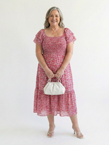 Ainhoa · Vestido midi floral con fruncidos · Imagen 3