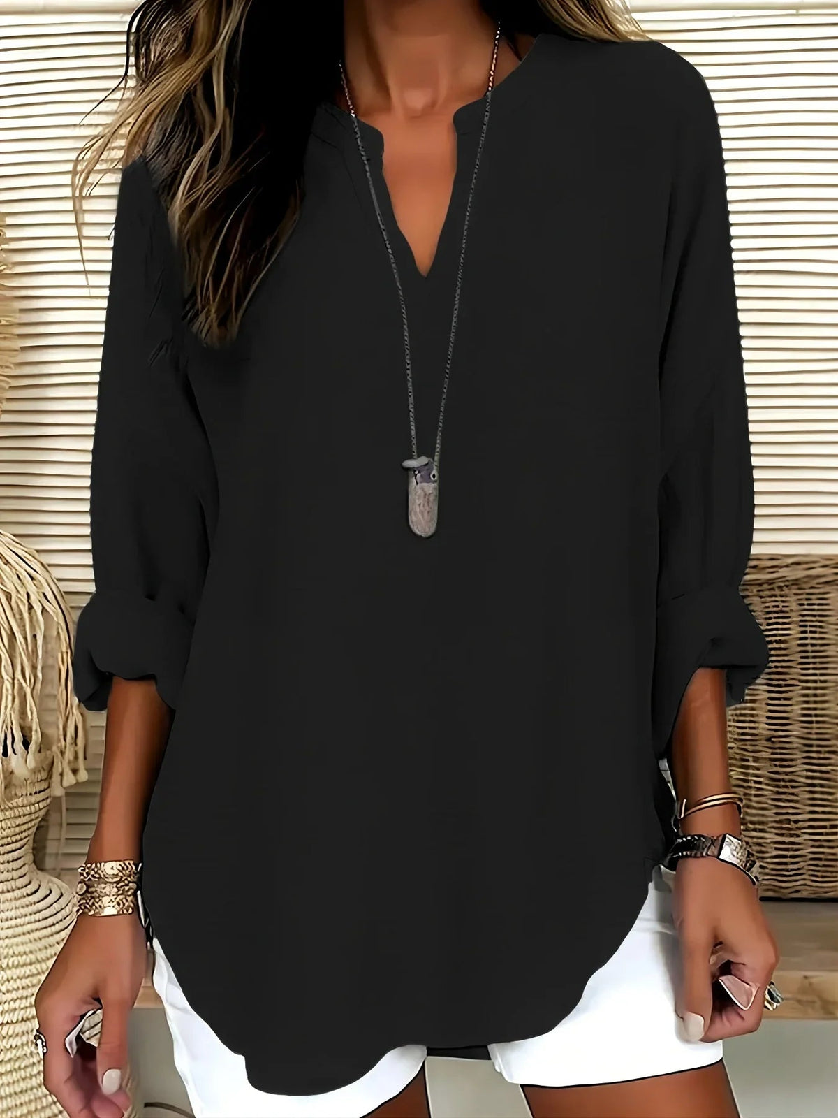 Ines · Blusa ligera de escote en V · Imagen 3