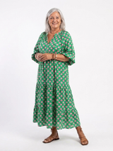 Fiora · Vestido midi floral con volantes · Imagen 4